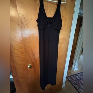 Maxi Dress with Beaded Neckline